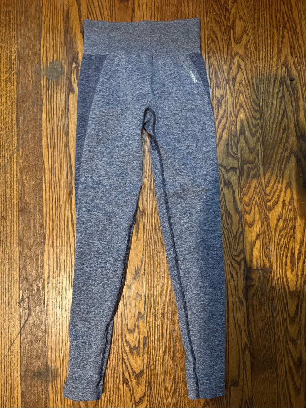 Gymshark women’s High-Waist Heathered Blue Active Leggings
